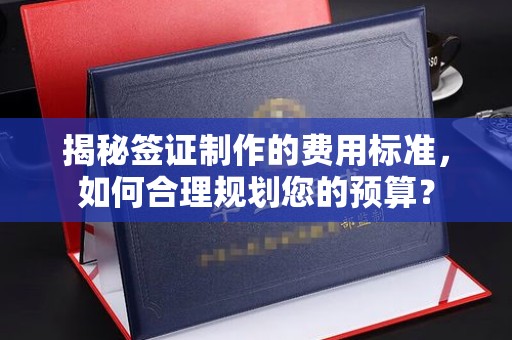 双流揭秘签证制作的费用标准，如何合理规划您的预算？