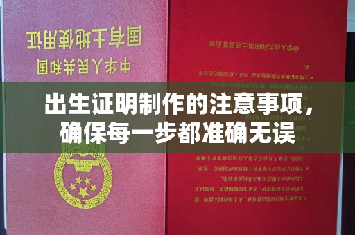 双流出生证明制作的注意事项，确保每一步都准确无误
