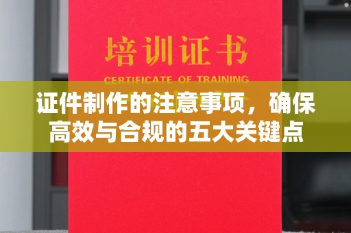双流证件制作的注意事项，确保高效与合规的五大关键点