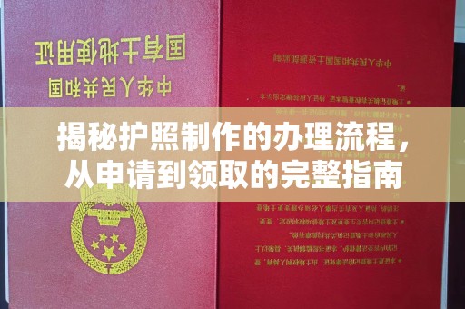 双流揭秘护照制作的办理流程，从申请到领取的完整指南